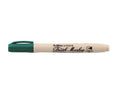 Plumón Artline Supreme Brush Marker verde oscuro con tapa, vista lateral sobre fondo blanco