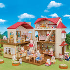 Casa Sylvanian Families abierta y decorada con figuras y muebles (se venden por separado)