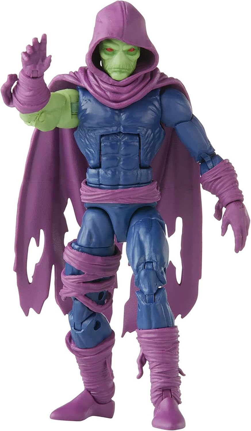 Figura Marvel Legends Sleepwalker con capucha morada y piel verde