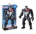 Figura Venom Marvel Olympus de Hasbro junto a su caja azul