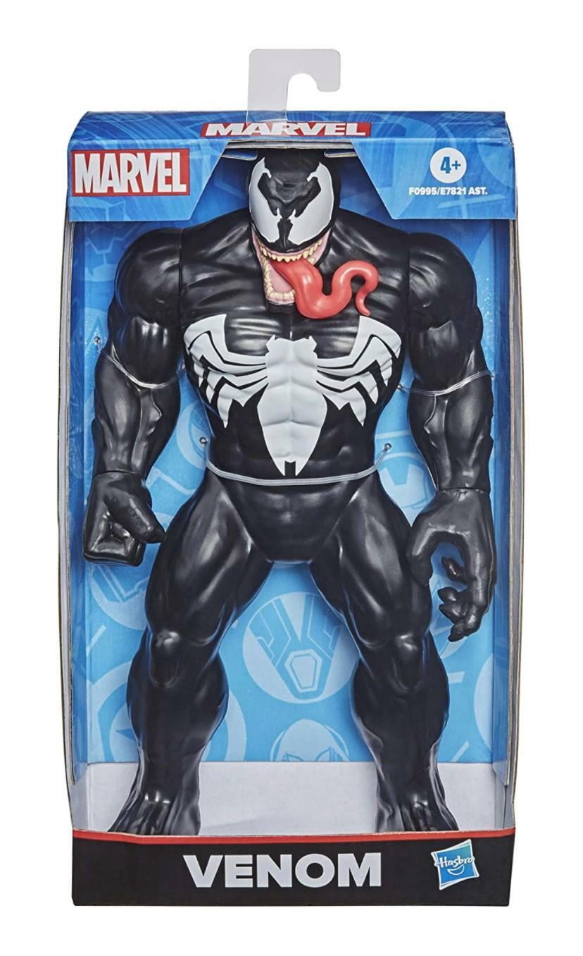 Empaque frontal de la figura Venom Marvel de Hasbro con indicación 4+
