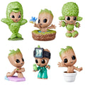 Las 6 mini figuras de Groot de la colección I Am Groot de Marvel