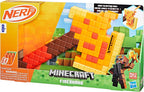 Caja del lanzador Nerf Minecraft Firebrand con 6 dardos, edad 8 años o más