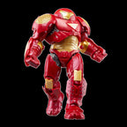 Figura Hulkbuster Marvel Legends roja y dorada en pose de combate
