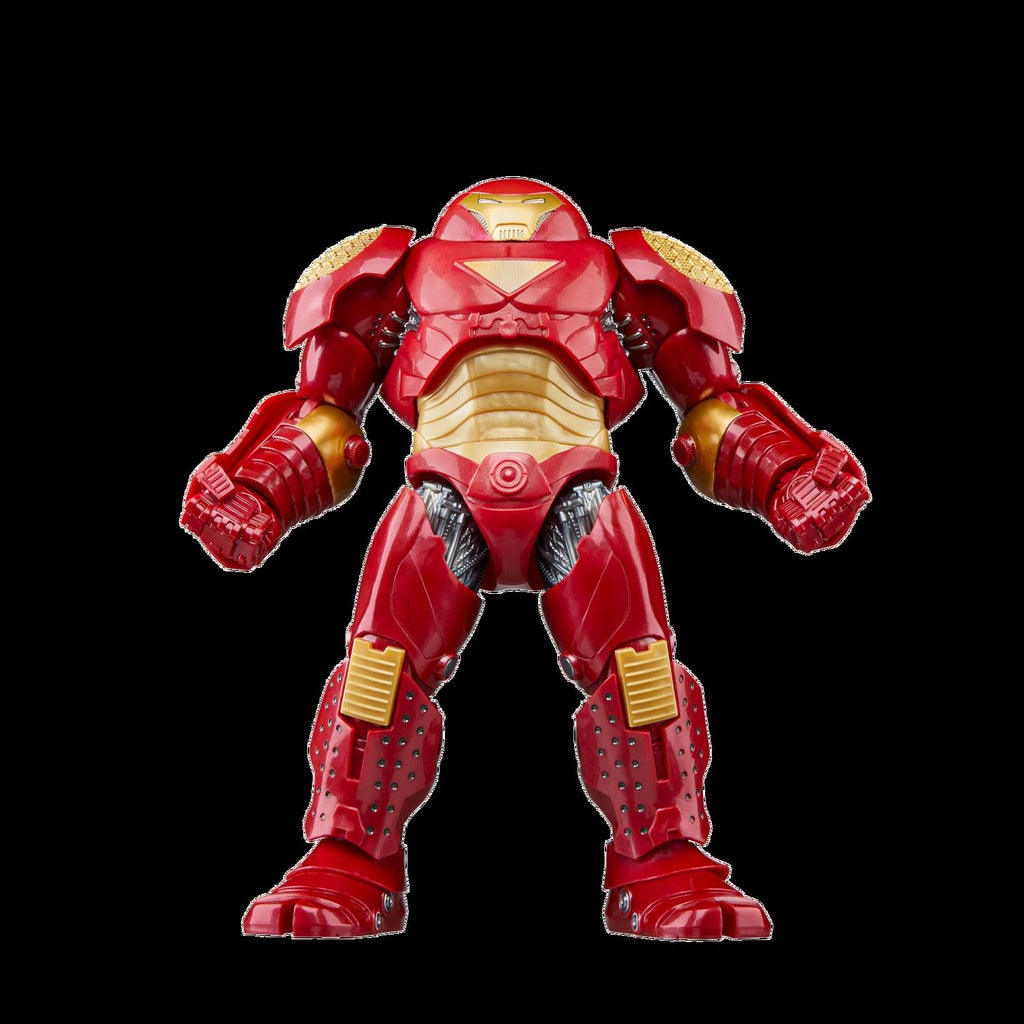 Hulkbuster Marvel Legends de frente con brazos abiertos
