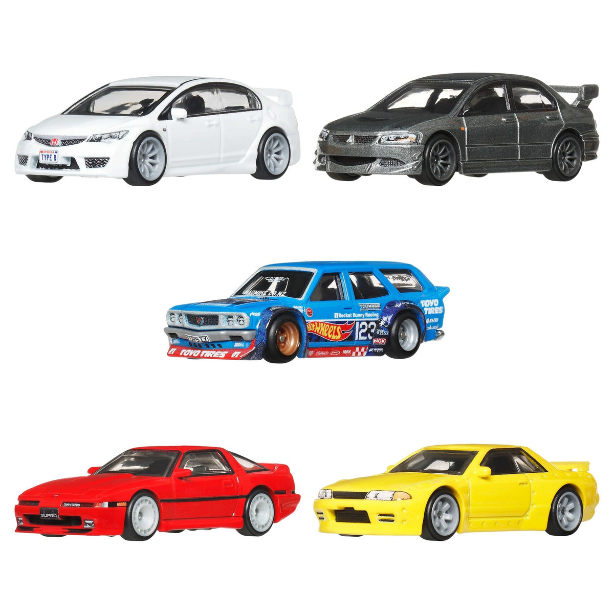 Serie de autos japoneses Hot Wheels Car Culture premium 1:64, ejemplo de modelos del surtido