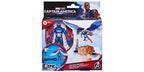 Empaque de la figura Capitán América con alas de vuelo, línea Epic Hero Series de Hasbro
