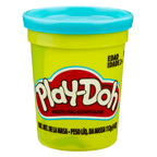 Lata Play-Doh de 112 g con tapa celeste, uno de los colores del surtido
