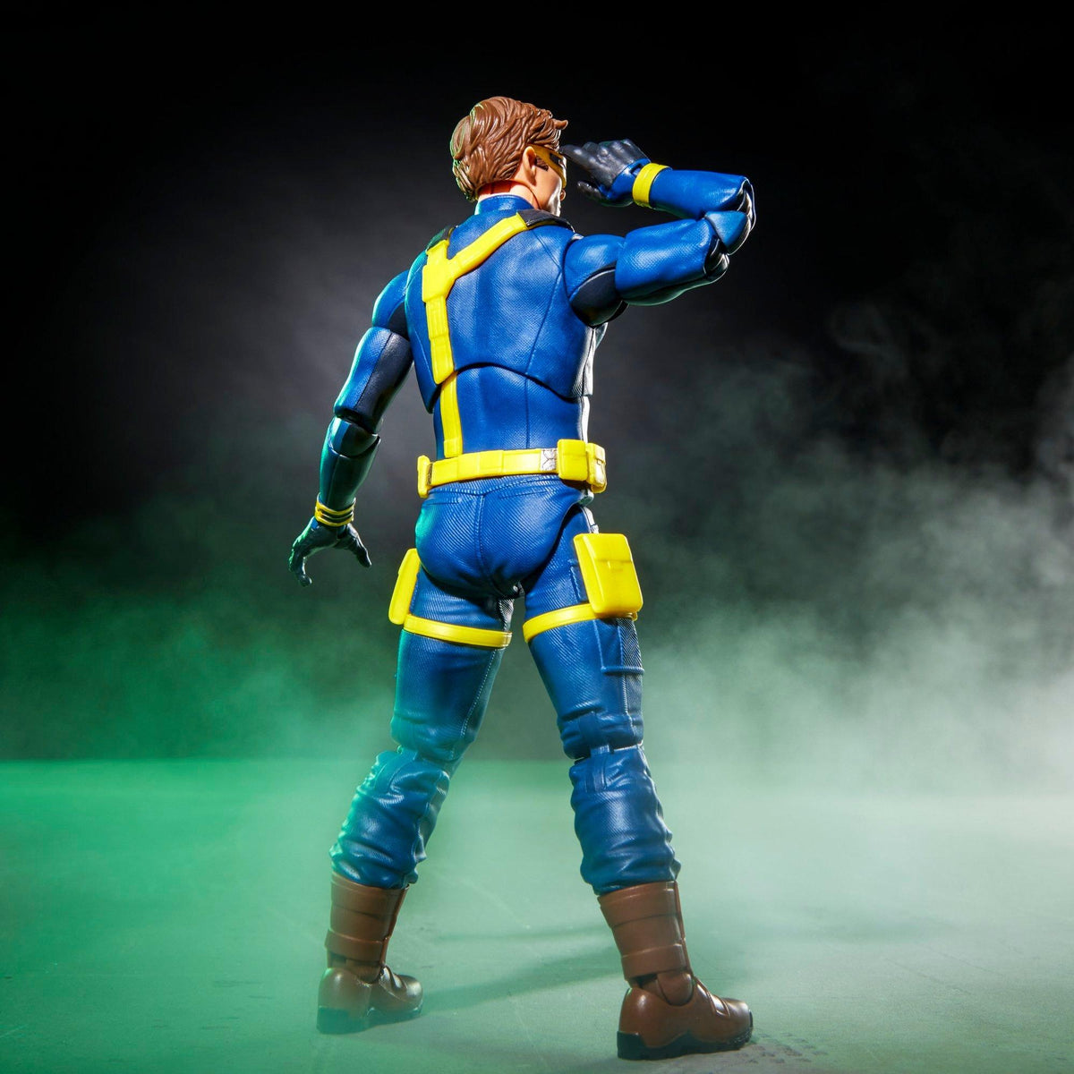 Cyclops vista trasera con traje de los X-Men