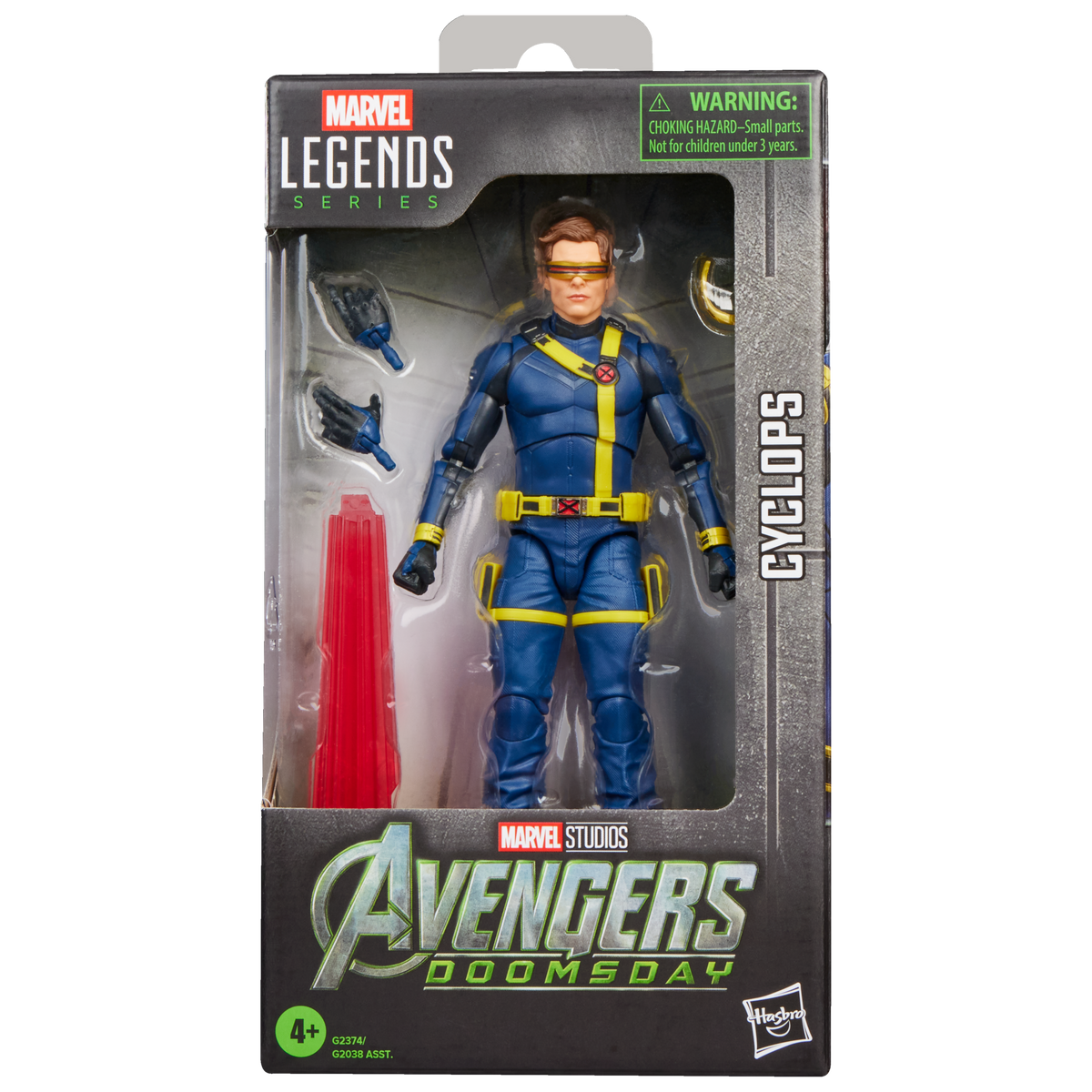 Caja Marvel Legends de Cyclops Avengers Doomsday vista frontal