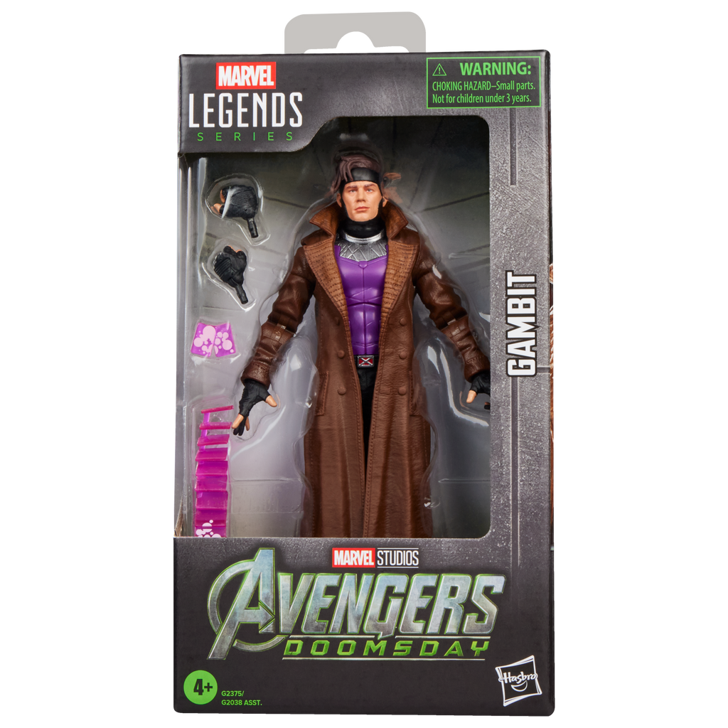 Caja Marvel Legends de Gambit Avengers Doomsday vista frontal