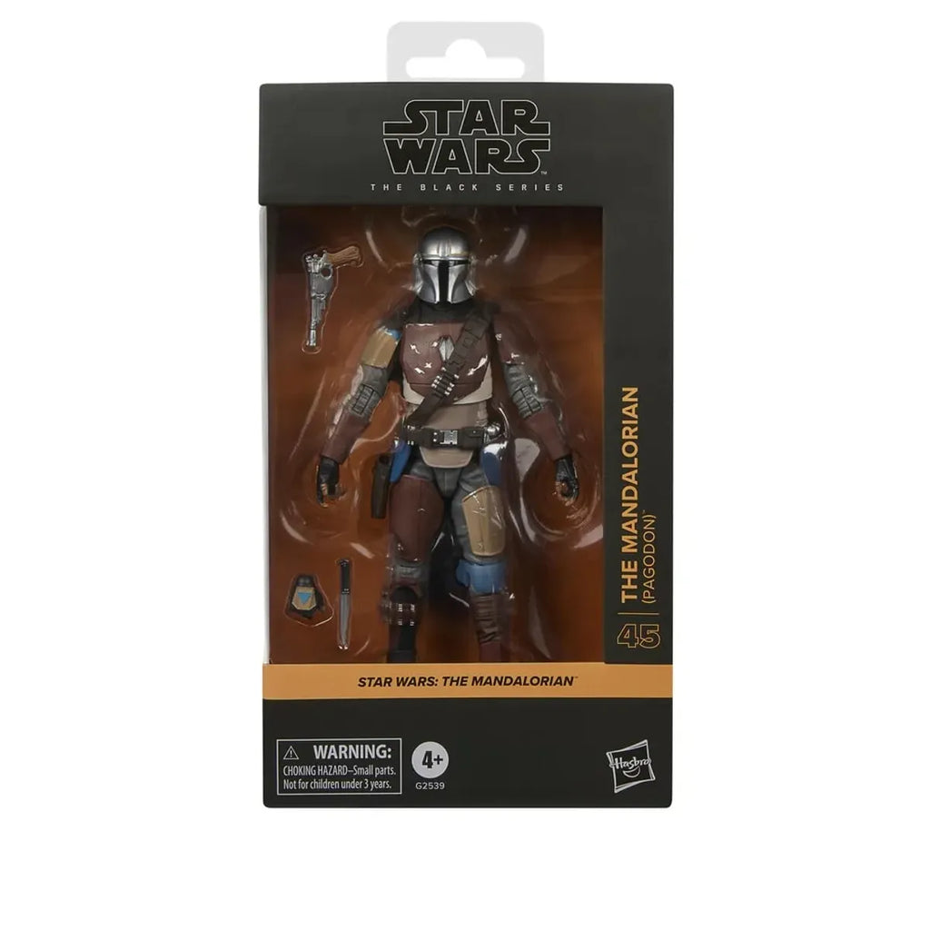Caja de ventana Star Wars The Black Series The Mandalorian (Pagodon) vista de frente