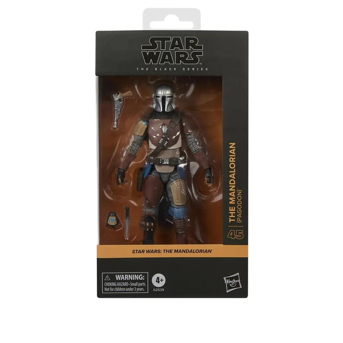 Caja de ventana Star Wars The Black Series The Mandalorian (Pagodon) vista de frente