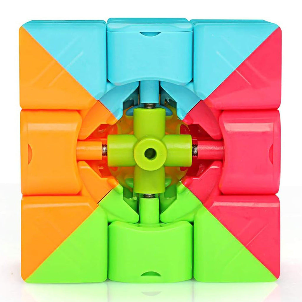 Mecanismo interno del cubo QiYi Warrior S 3x3 con núcleo y resortes