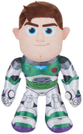 Peluche Buzz Lightyear de Mattel con traje Space Ranger Alpha blanco y verde, vista frontal