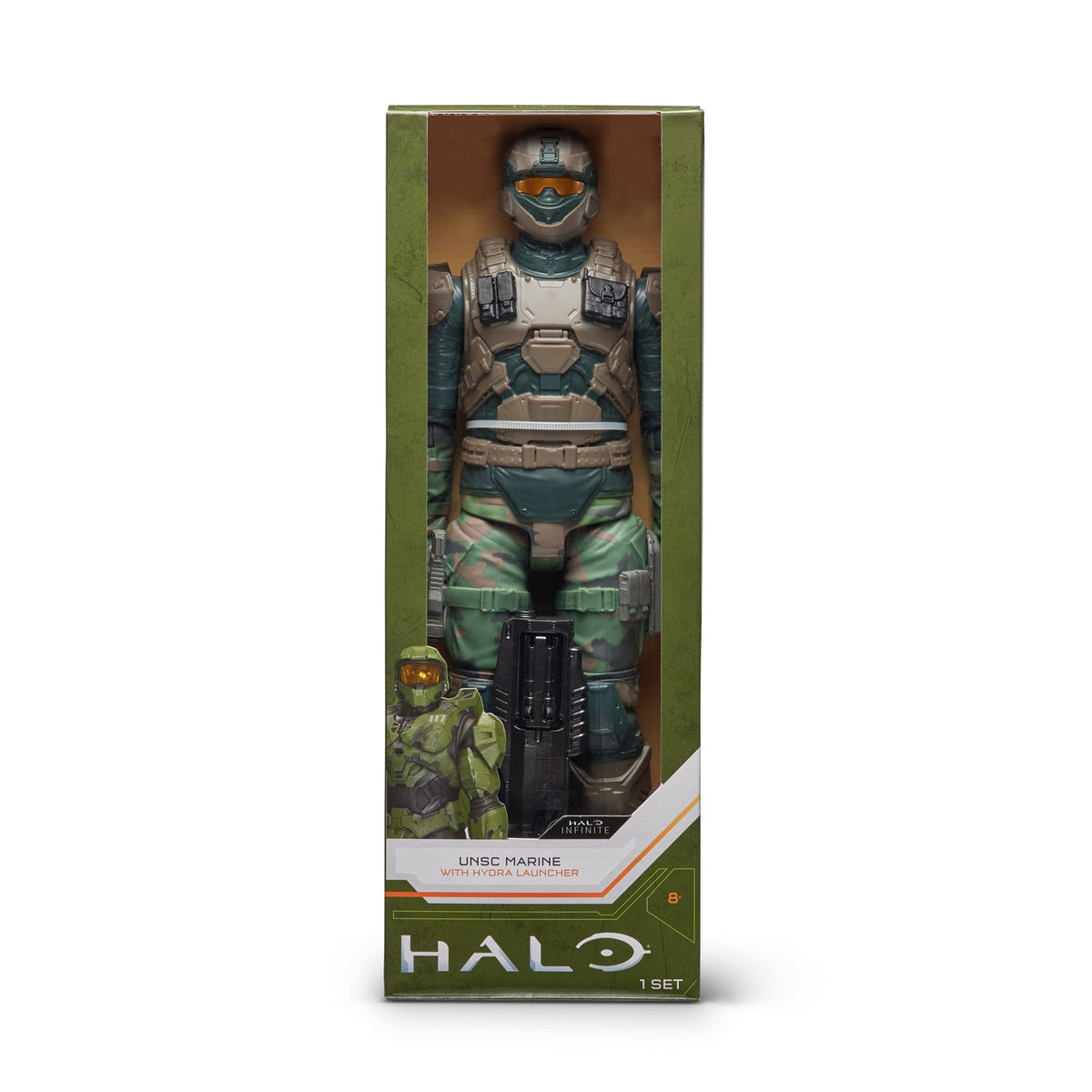 Caja de la figura Halo UNSC Marine with Hydra Launcher
