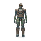 UNSC Marine de 12 pulgadas de pie, vista frontal con casco y visor naranjo