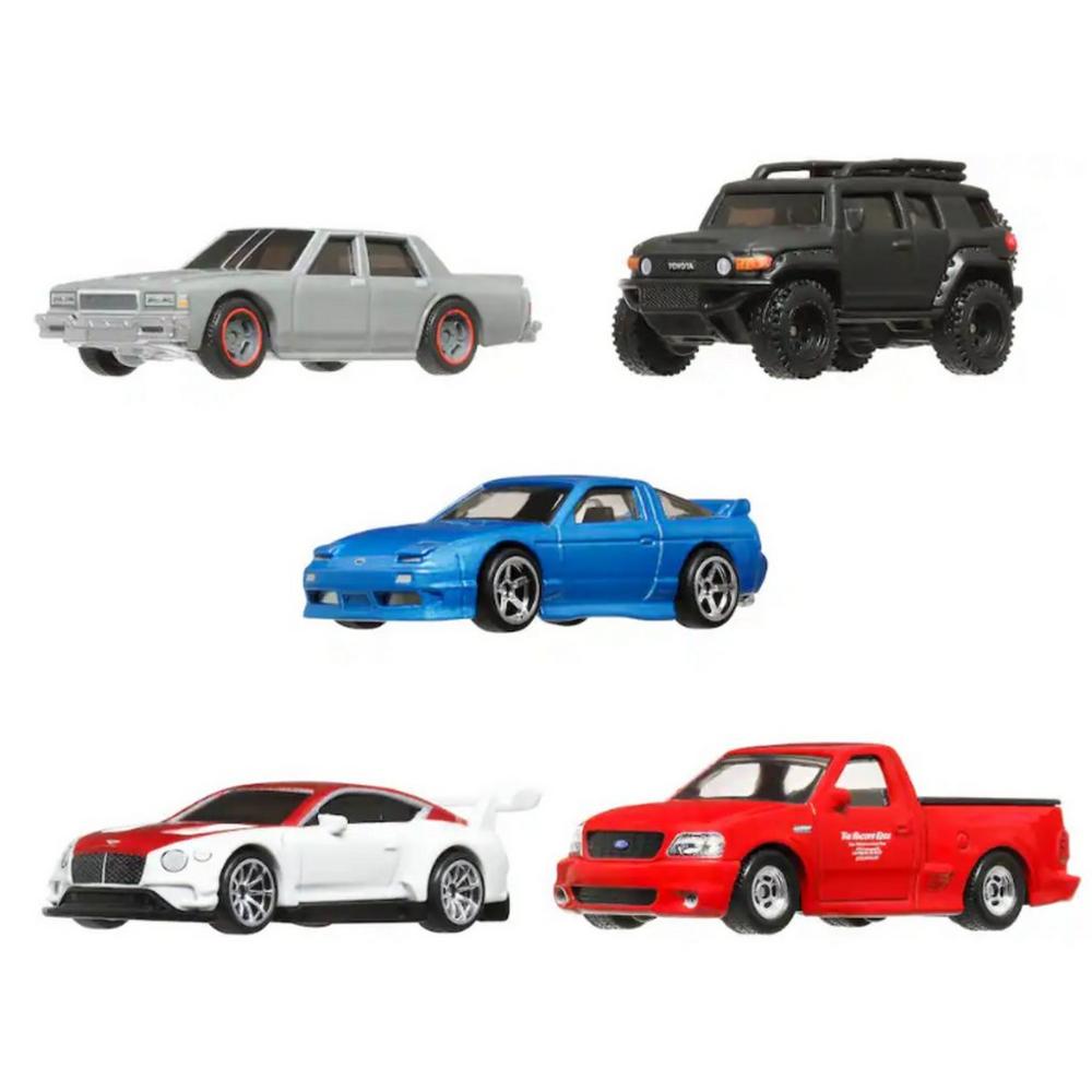 Autos Hot Wheels Fast & Furious Premium fuera de su empaque, ejemplo de modelos de otra ola