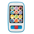 Smartphone de aprendizaje Fisher-Price azul con 12 botones de colores