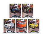 Cinco autos Hot Wheels Boulevard en blíster: Volvo, Ford 1932, Mercedes, furgoneta Volkswagen y BMW M3
