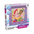 Caja del rompecabezas Princesas Disney con marco de 60 piezas