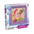 Caja del rompecabezas Princesas Disney con marco de 60 piezas