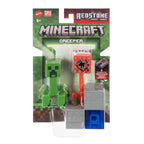Empaque blíster de la figura Minecraft Creeper serie Redstone de Mattel