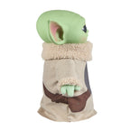 Peluche Grogu visto de espalda con su correa