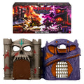 Caja y set Batalla por Eternia con Castillo Grayskull y Montaña Serpiente unidos