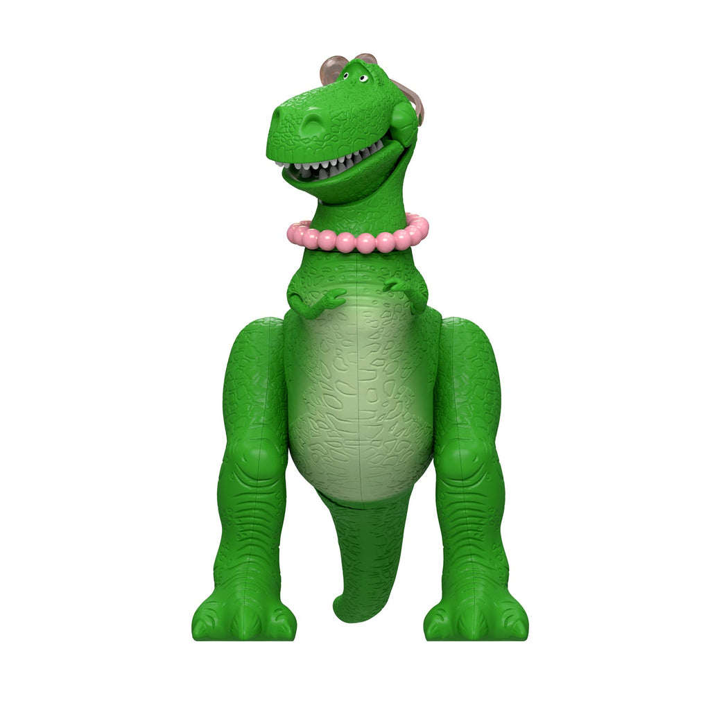 Figura de Rex con collar de perlas rosadas