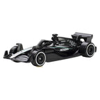Auto Hot Wheels de Fórmula 1 negro con decoración Mercedes Petronas