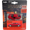 Auto Maisto Speed Icons Porsche Taycan Turbo S rojo escala 1:64 en blíster