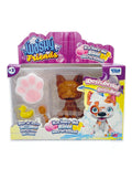Empaque del set Washy Friends con mascota cubierta de barro, esponja, patito y cepillo