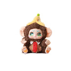 Peluche Kimmon mono con gorro de plátano y corbata roja