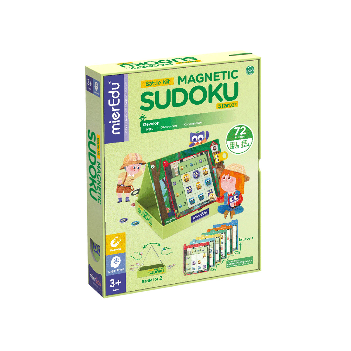 Caja del Sudoku Magnético Kit Principiante de mierEdu