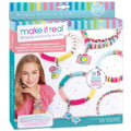 Caja del set Make It Real Summer Vibes Heishi Bead Set de 531 piezas con pulseras de colores
