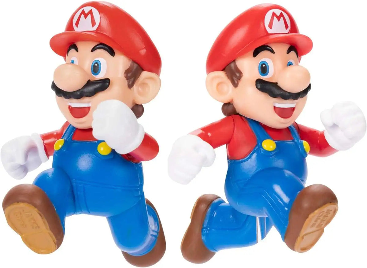 Figura de Mario de 6,3 cm incluida en el playset, vista de frente y perfil
