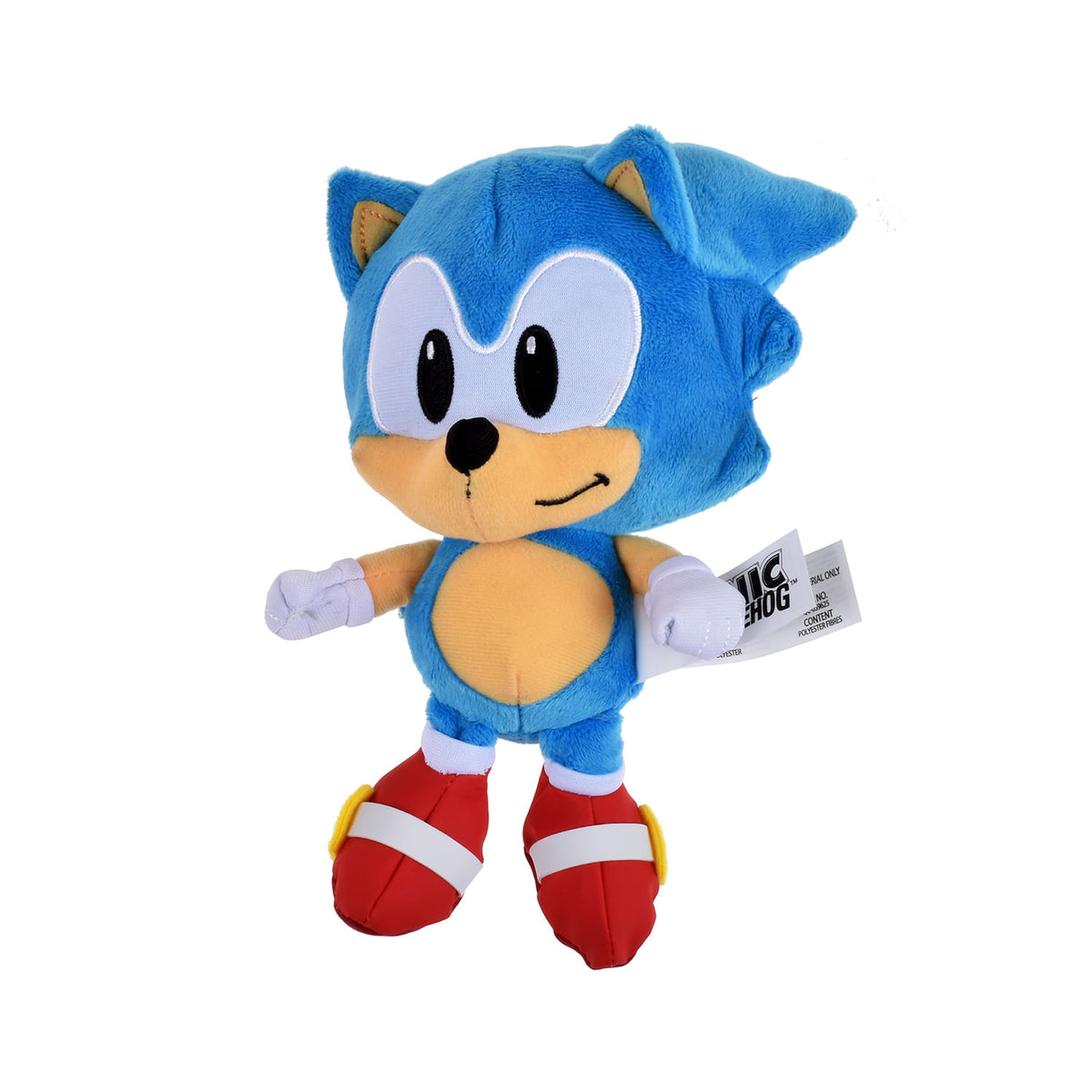 Peluche básico Sonic de 23 cm azul con zapatillas rojas
