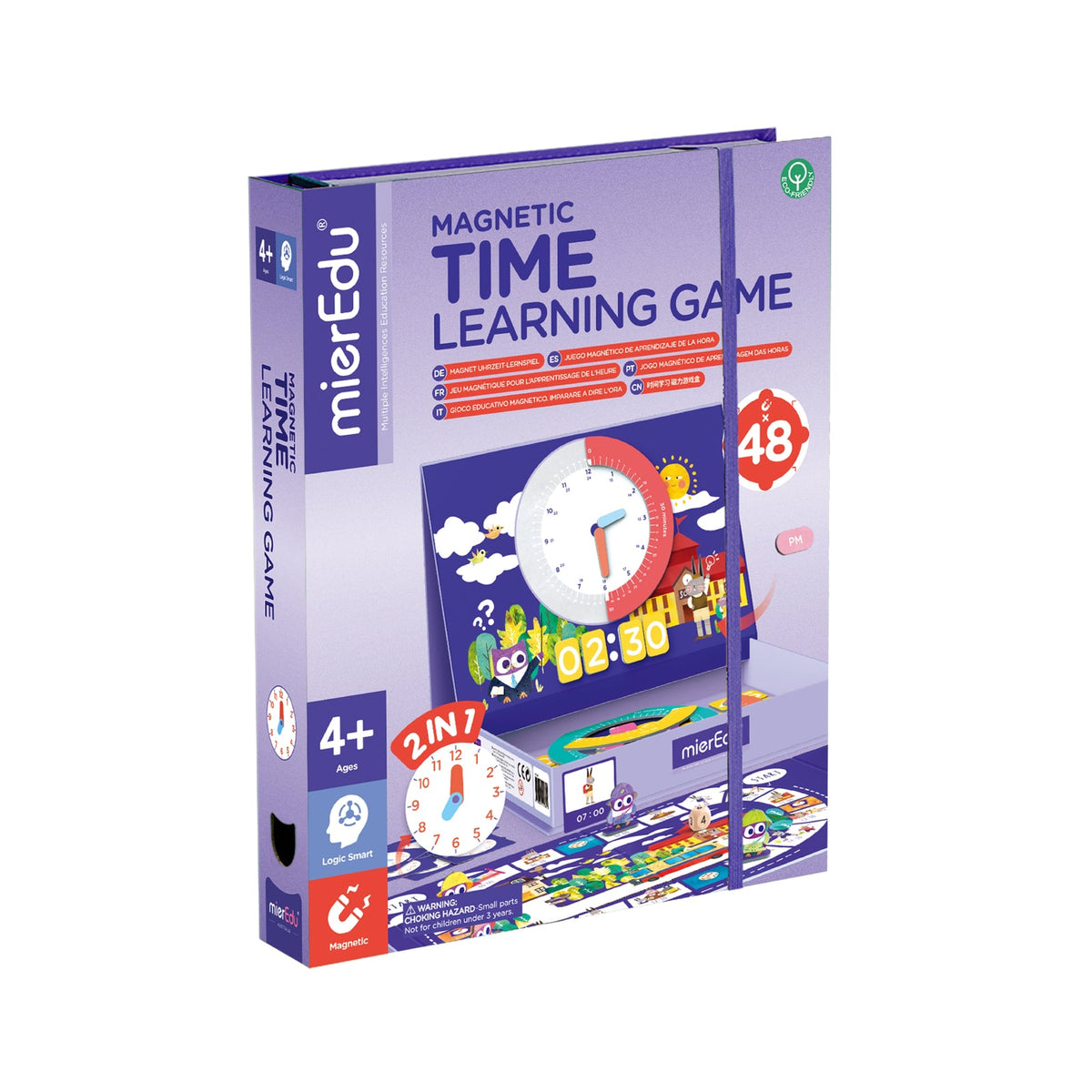 Caja del juego magnético Time Learning Game de mierEdu