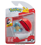Blíster Pokémon Clip 'N' Go con figura de Squirtle y Poké Ball roja