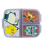 Vista superior de la sandwichera Pokémon con sus 3 tapas