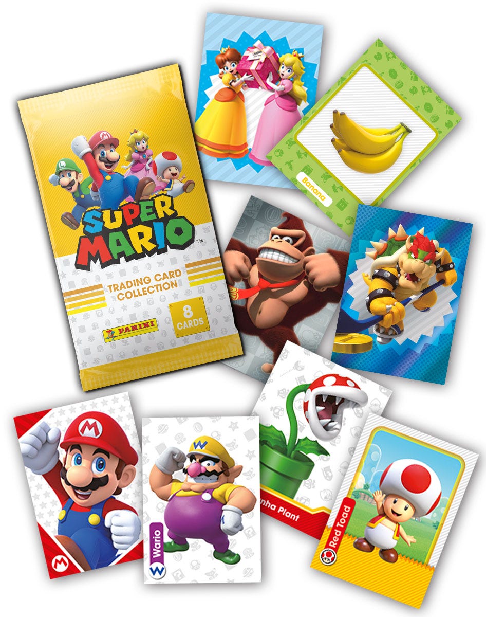Sobre Super Mario Trading Cards Panini | Little Toys – LITTLETOYS