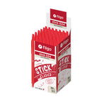 Caja exhibidora Filgo Stick Clásico con 50 bolígrafos de tinta roja