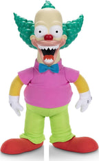 Muñeco parlante Krusty el payaso de cuerpo completo, polera rosada y corbata azul
