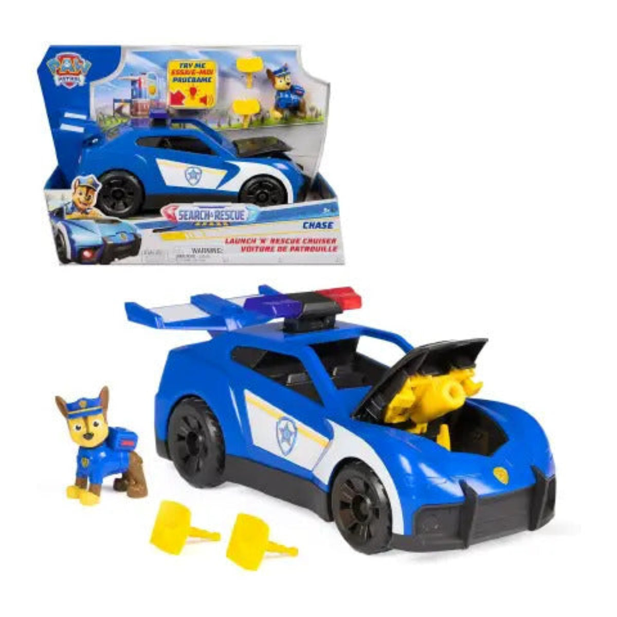 Paw Patrol Search & Rescue Patrulla Lanzadora de Chase – Spin Master