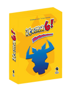 Caja amarilla del juego ¡Toma 6! de Fractal Juegos con cabeza de toro azul