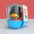 Mini TUBBZ Guardia Real dentro de su mini bañera azul Travel