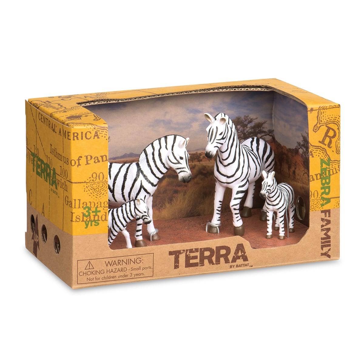 Terra by Battat Familia de Cebras Set de 4 Figuras de Animales – vista 1