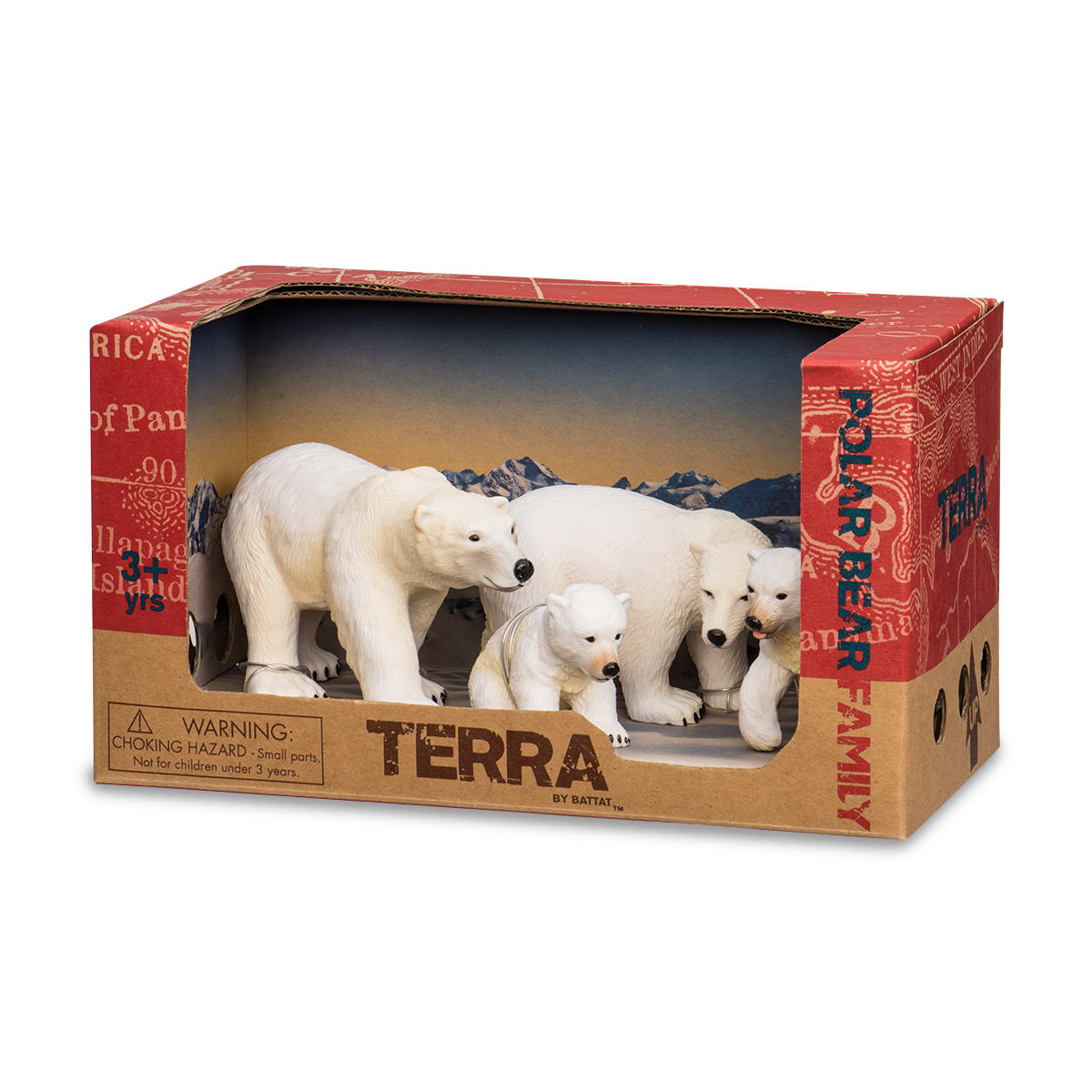 Terra by Battat Familia de Osos Polares Set de 4 Figuras de Animales – vista 1