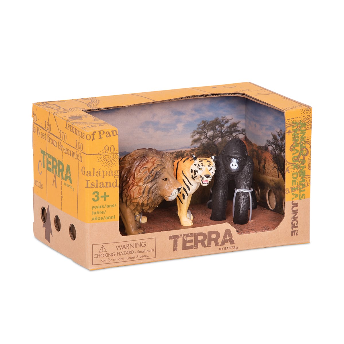 Terra by Battat Animales de la Selva León, Tigre y Gorila – vista 1